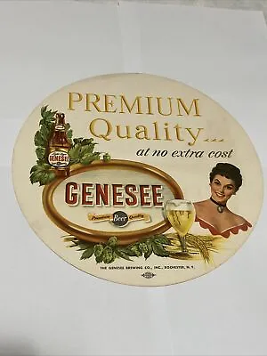 RARE VTG LITHO PREMIUM Quality At No Extra Cost GENESEE Beer Tray Liner N.Y. • $12.90