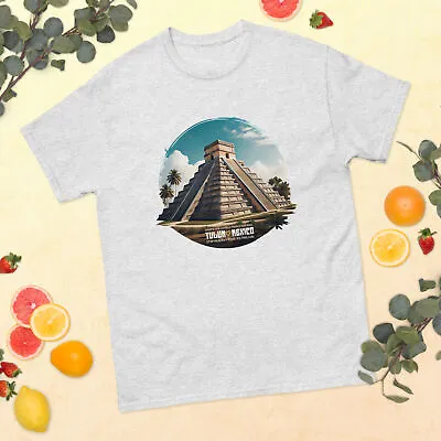 Tulum Mexico Mayan Pyramid Mens T-shirt | Classic Tee • $19.20