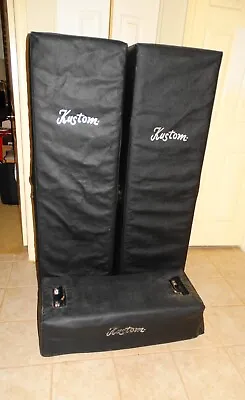Vintage Kustom 300 PA System Speakers Covers Cords Stands Everything  • $3900