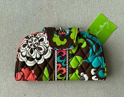 Vera Bradley Lola Kiss N Snap Clutch Wallet Purse Floral • $31.50