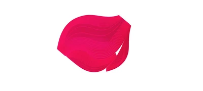 $145.35 • Buy ZAHA HADID Table Mats Aqua Modern Lightweight Polished Neon Red Size 18'' X 17''