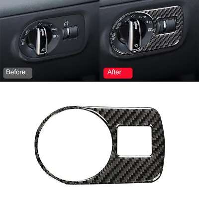 Carbon Fiber Interior Headlight Switch Panel Trim For Audi TT 8N 8J MK123 08-14  • $11.83