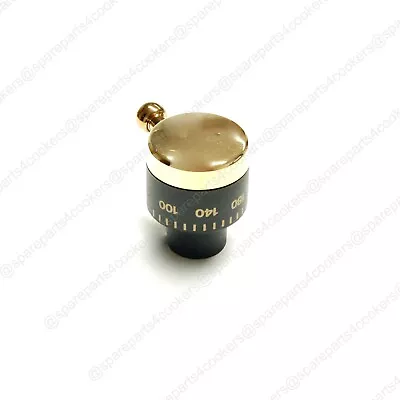 RANGEMASTER Classic Genuine Temperature Control Knob Black/Gold P051348 P025874 • £19.99