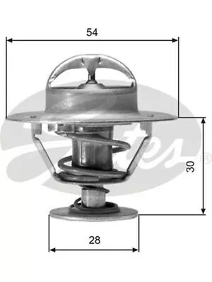 Gates Thermostat + Gaskets & Seals Fits Nissan Pulsar 1.8 N13 Efi (TH02491G1) • $22.70