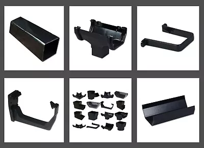 Floplast Gutter - Pipe & Fittings Black Square • £12.50