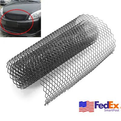 Universal Rhombus Black Aluminum Race Automotive Grille Mesh Vent 40'' By 13'' • $16.06