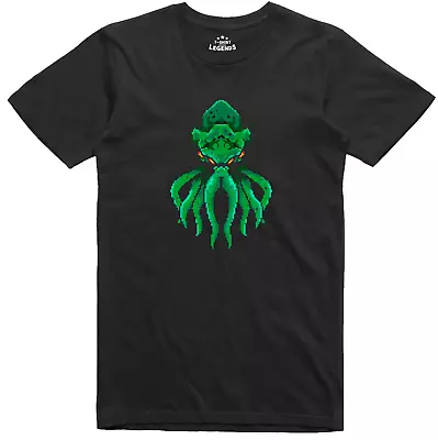 Cthulhu Face Mens T Shirt Pixel Art Cosmic Entity  Gamer Regular Fit Cotton Tee • £9.99