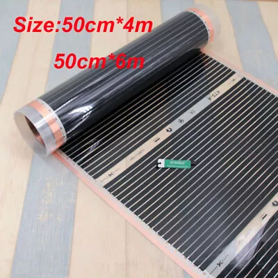 60 Degree Underfloor Infrared Heating Film Kit Electric Mat Laminate Wood Floor • £18.16