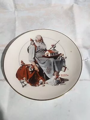 Norman Rockwell 1979 Christmas  Plate  Santa's Helpers  Gorham Fine China • $10