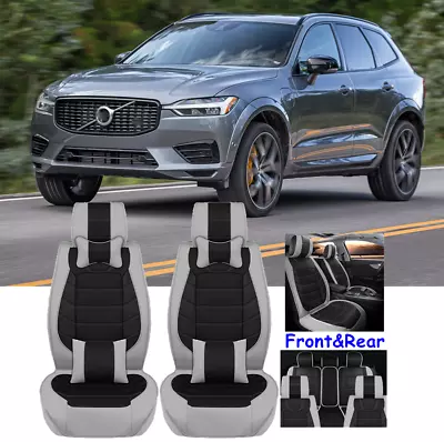 Full Set Car Seat Covers 5-Seater Front & Rear Cushion For Volvo XC60 XC40 XC90 • $149.11