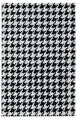 Houndstooth Pattern 5x8 Ft Traditional Style Handmade Tufted 100% Wool Area Rugs • $260.20