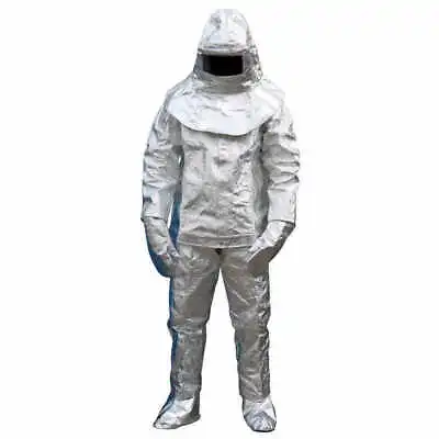 $129 • Buy Aluminized Suit Fireproof Cloth 1000°C Thermal Radiation Heat Resistant Protect