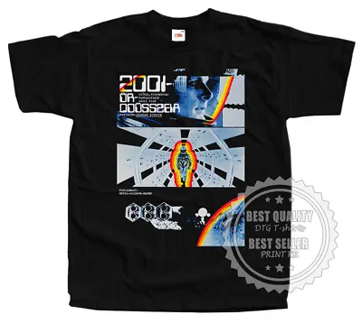 $19 • Buy 2001 A Space Odyssey T SHIRT V10 Movie Poster BLACK All Sizes S To 5XL