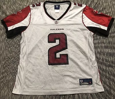 Atlanta Falcons Jersey Womens Large Reebok Matt Ryan Football White NFL #2 • $29.99