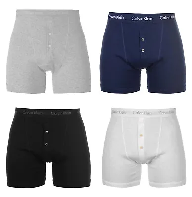 Calvin Klein Boxers Mens Trunks Shorts Pants Button Briefs Cotton Underwear • £17.95