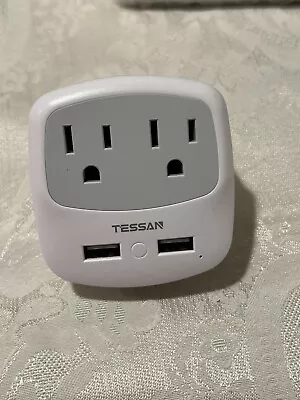 TESSAN Israel Power Adapter Type H Travel Plug Converter Adaptor With 2 USB...  • $10