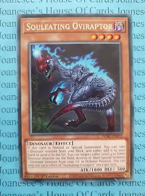 Souleating Oviraptor WISU-EN012 Rare Yu-Gi-Oh Card 1st Edition New • £0.99