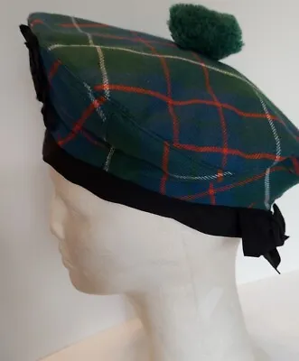 Vintage Wool Tam Golf Hat Lochan Scotland Size 7 Clan MacIntyre Tartan 1950's • $50