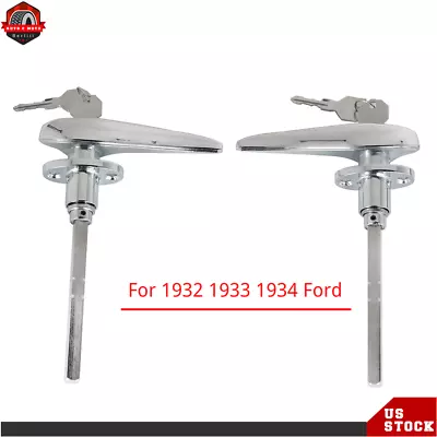 Outside Locking Door Handles For 32 Ford 3 Window 33 34 For Matching Locks 2PCS • $34.93