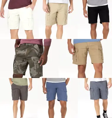 $21.99 • Buy Men's Wrangler Flex Cargo Shorts Relaxed Fit Tech Pocket *8 COLORS* *ALL SIZES* 
