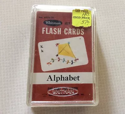 Vintage WHITMAN Help Yourself Flash Cards -Alphabet- #4574:39 For Home Or School • $9.50