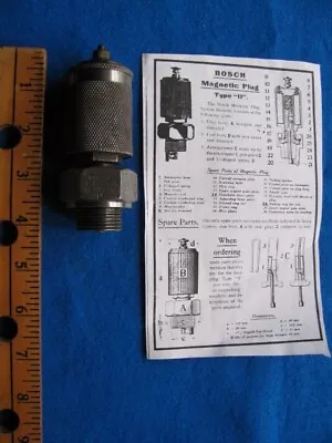 Vintage Extremely Rare BOSCH HANOLD MAGNETIC COIL Spark Plug • $275