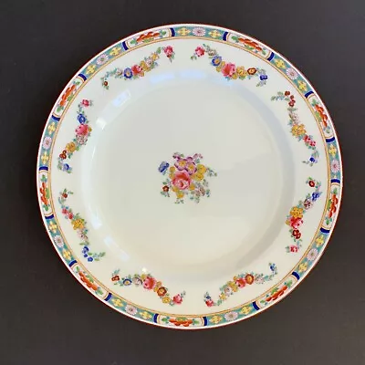 Minton Rose Old Globe Stamp Dinner Plate 10.25 Inch England • $32