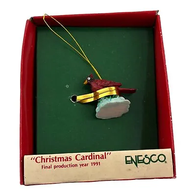 Small Wonders Christmas Cardinal Vintage Miniature Christmas Ornament 1990 • $8.49