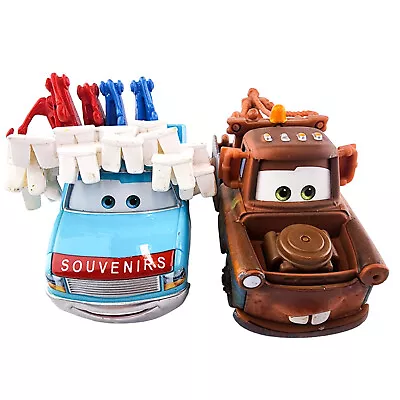Disney Pixar Cars Mater The Greater Tooth Souvenir Truck & Mater Tow Truck • $17.99