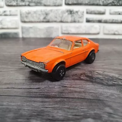 Vintage Matchbox Superfast No. 54 Ford Capri Diecast Toy Car Orange • £9.99