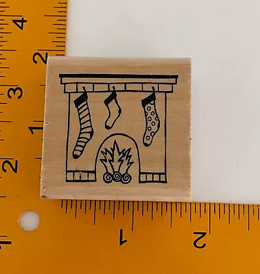 Fireplace Rubber Stamp By A Muse Artstamps • $5.18