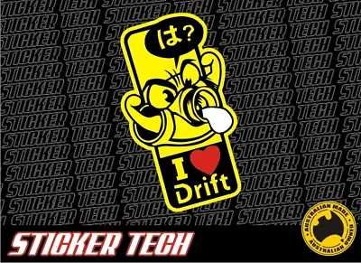 $5 • Buy I Love Heart Drift Turbo Jdm Sticker Decal To Suit Silvia R32 R33 Skyline Rx7 