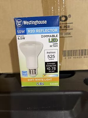 R20 Flood 6-1/2-Watt Soft White Dimmable LED  Lamp - WESTINGHOUSE-53050 • $3