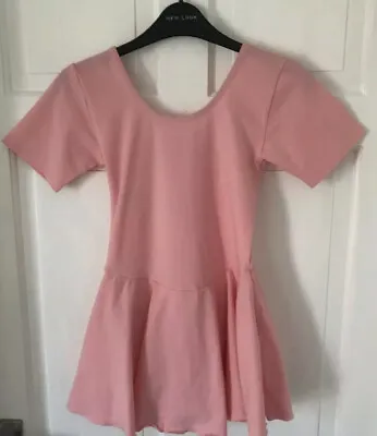 £4.99 • Buy Pink Short Sleeve Amy Skirted Dance Leotard - Dance Depot New Size 3a 11-13 Yrs