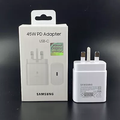 Genuine 25W 45W Samsung Type C Charger Plug Cable For Galaxy S20 S21 S22 S23 S24 • £8.99