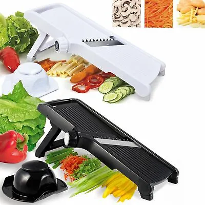 Professional Mandolin Slicer Food Cutter Fruit Vegetable Chopper Grater Peeler • £14.99