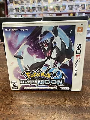 Nintendo 3ds Pokemon Ultra Moon Case & Game With Manual Used Untested • $25