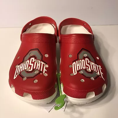 Ohio State New Crocs Men’s Size 10 Women’s Size 12 Red Classic Clog Collegiate • $54