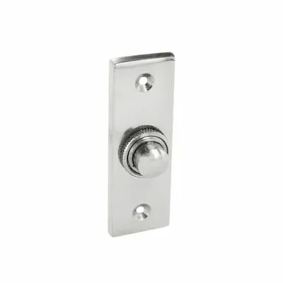Securit S2942 Chrome Plated Bell Push Chrome Ware Ideal For Home Office Doors • £5.49
