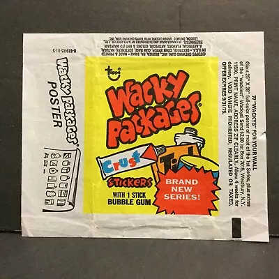 1975 Topps Wacky Packages Series 14 Wax Wrapper Code 0-489-85-01-5 Sku23HH • $11.99