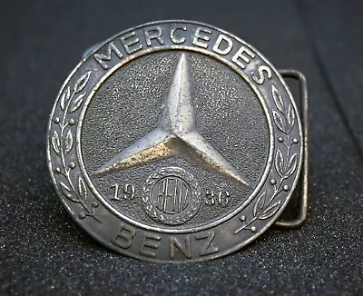 Vintage 1936 MERCEDES BENZ Car Auto Automobile Logo Advertising Belt Buckle • $37.49