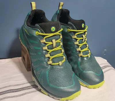 MERRELL Women's Size 7 Siren Edge Q2 Hiking Shoes Sneakers J41318 Green • $32