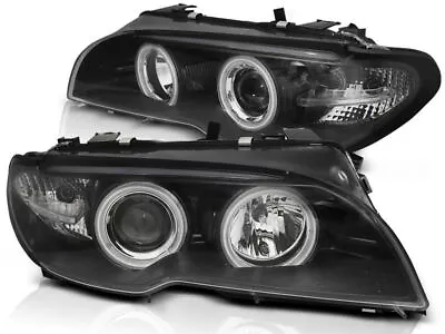 E46 03-06 Coupe Cabrio Angel Eyes Ccfl Xenon Black • $660.88