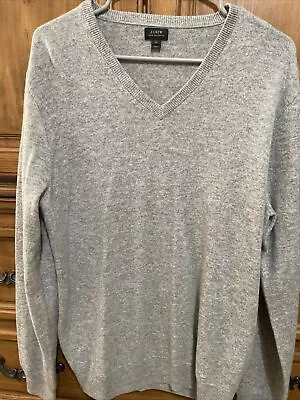 New J Crew Sweater Uni Sex Gray Cashmere Sweater • $16