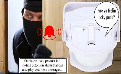 Talking Motion Detect Sensor Alarm Door Bell + Remote Plays Your  MP3 Or WAV • $18.99