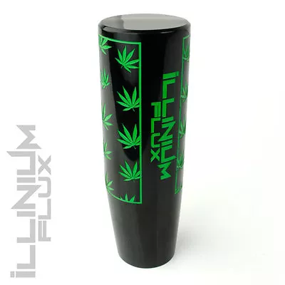 $163.80 • Buy Illinium Flux Black W Green Marijuana Leaf Drift Manual Shift Knob 8x1.25 K49