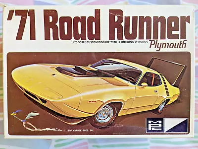 *super Rare! *original Vintage Mpc  1971 Plymouth Road Runner  Kit  Sealed Bag ! • $555