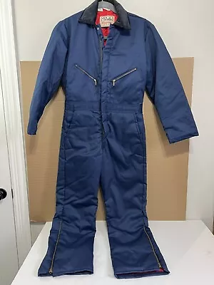 Walls Blizzard Pruf Coveralls Bibs Vtg Adult Small Short Insulated Overalls Mens • $50