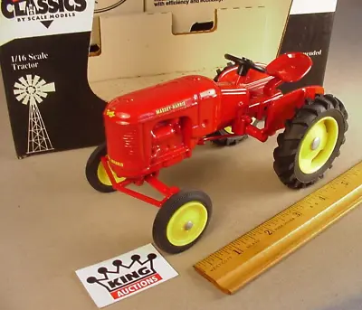 Scale Models  1947 Massey Harris Pony Tractor 1:16 Diecast Metal Farm Toy  & Box • $55.99
