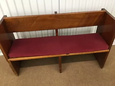 £50 • Buy Antique Church Pew, Size 138 X 83 X 43 Cm With Cushion.  3 Pews For Sale.